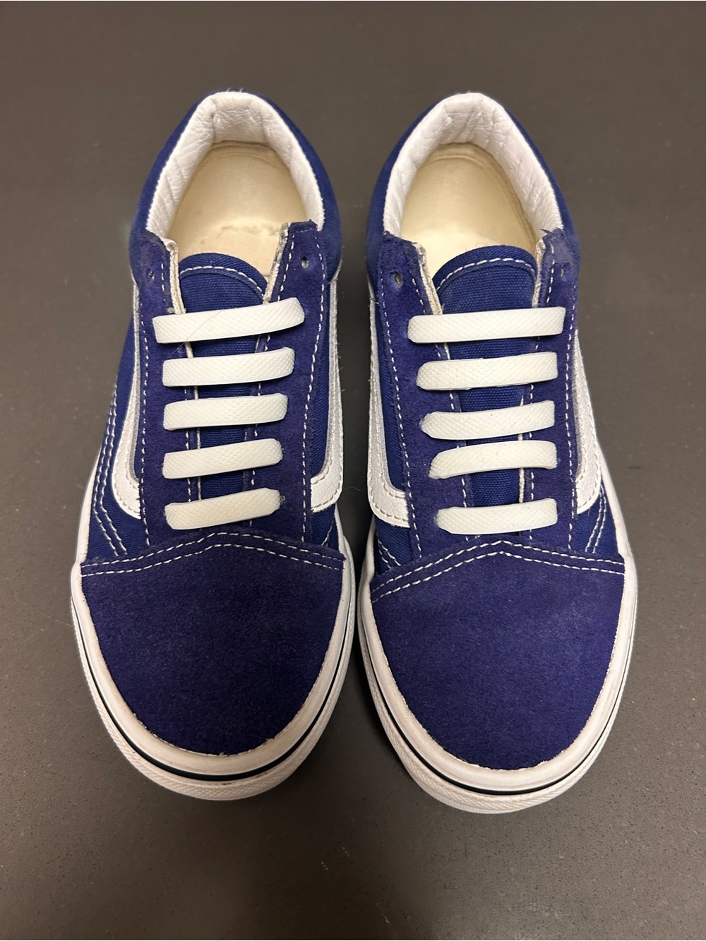 Vans Low Top Sneakers Blue Kids Size 1 -Free Shipping